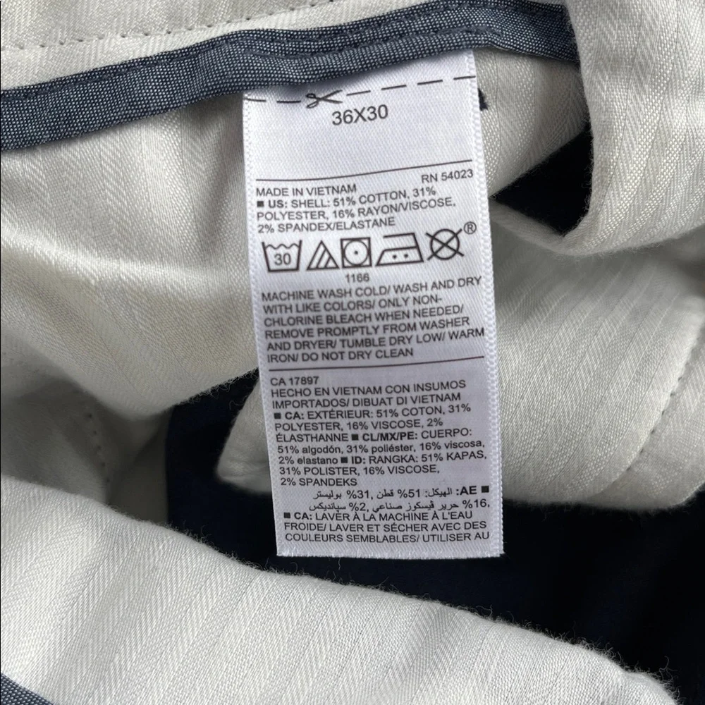 Old Navy Signature Slim Navy Pants Men 36x30 Trousers Work